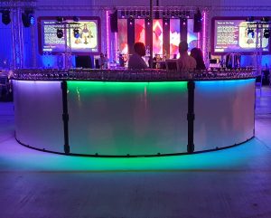 Circular Illuminate LED Bar Hire Liverpool, Manchester, Birmingham