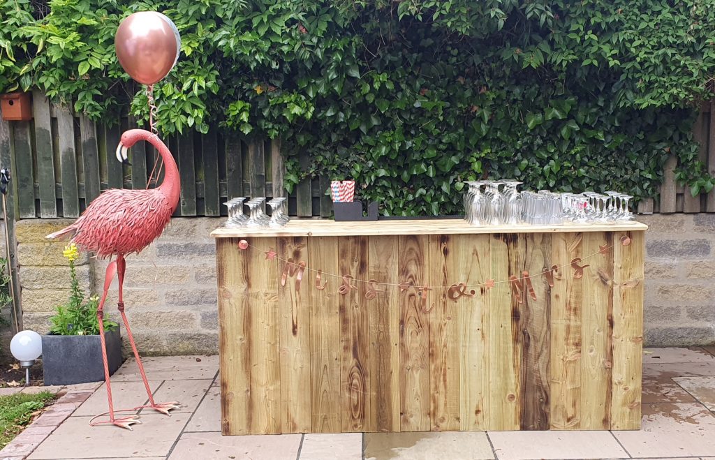 Rustic Wooden Bar Hire Chester