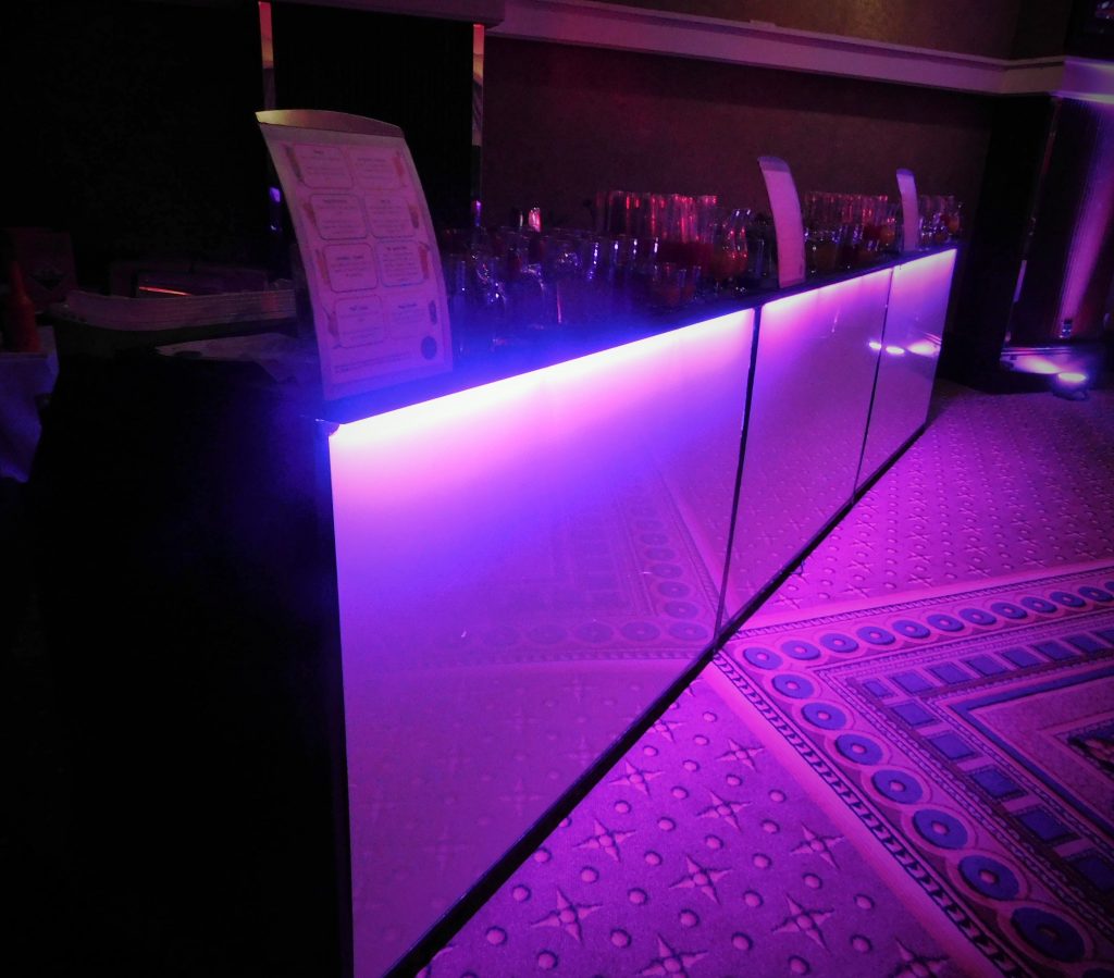 Portable LED bar hire Manchester